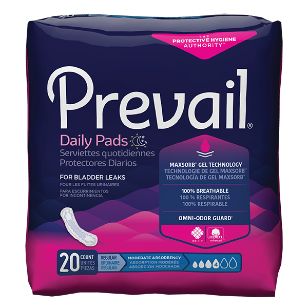 Prevail Daily Pads for Women - Moderate