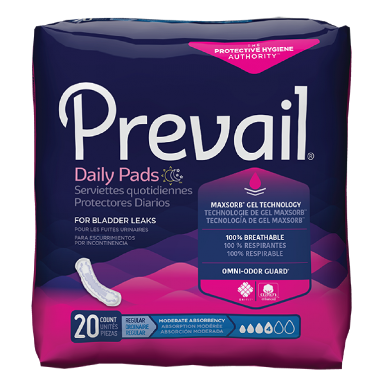 Prevail Daily Pads for Women - Moderate